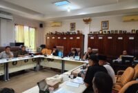 Audensi Barak dengan Komisi C di ruang Komisi C DPRD Kendal.