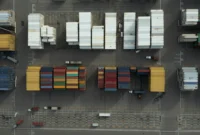 Tumpukan peti kemas produk export di pelabuhan Jakarta