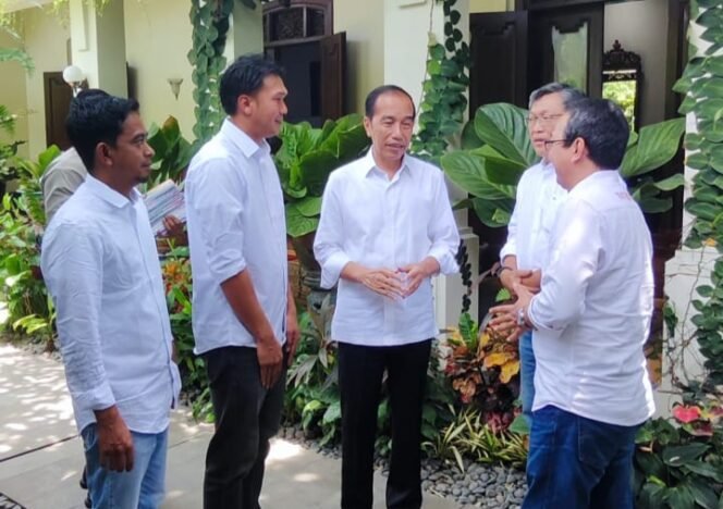 Relawan AAJ bertemu Jokowi di Sumber Solo.(Dok)