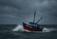 Foto ilustrasi kapal by AI