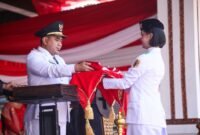 Wakil Gubernur Jawa Tengah Taj Yasin Maimoen menjadi inspektur upacara HUT ke-80 RI di Kabupaten Pati menggantikan Bupati Sudewo.