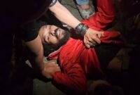 Polisi saat menangkap pelaku penembakan di Tanah Abang (Dok. Istimewa)