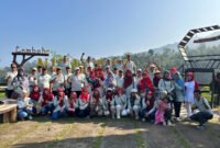 Diskusi dan fun walk alumni SMA Negeri 1 Kendal angkatan 1985 di Limbangan.(Dok)