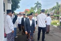 Ketua DPRD Kendal Mahfud Sodiq saat menghadiri Upacara Hari Santri Nasional yang digelar Pemerintah Kabupaten Kendal di Alun-alun Kendal, Rabu (22/10/2025) | Wawasannews