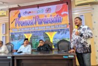 Ketua DPRD Kendal, Mahfud Sodiq dalam agenda Promosi Pariwisata, didampingi Windarto dan M. Arif Abidin Anggota F-PKB DPRD Kabupaten Kendal (04/10)