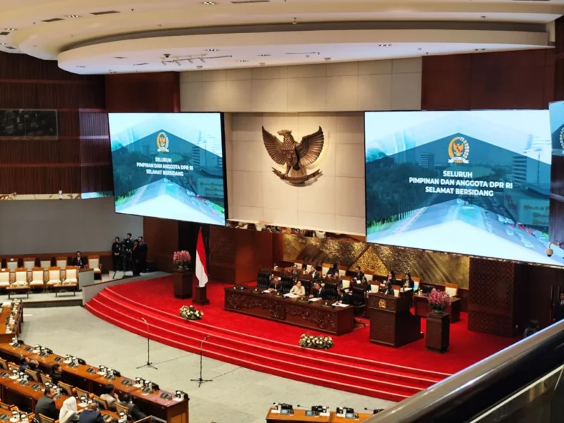 Suasana Rapat Paripurna DPR Masa Persidangan II Tahun Sidang 2025 - 2026 pada Selasa (4/11/2025). (wawasannews)