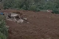 Tangkapan layar  bencana tanah longsor di Dusun Situkung, Desa Pandanarum, Kecamatan Pandanarum, Kabupaten Banjarnegara, Jawa Tengah, Minggu (16/11/2025). (Istimewa/Wawasannews)