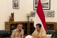 Presiden Prabowo Subianto menerima Wakil Ketua DPR RI Sufmi Dasco Ahmad di Istana Merdeka, Jakarta, Senin (17/11/2025). Keduanya membahas sejumlah program strategis nasional di bidang olahraga, ekonomi, politik, dan keamanan. (Istimewa/Wawasannews)