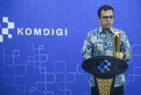 Wamenkomdigi Nezar Patria saat memberikan keterangan pers tentang pentingnya kemandirian digital sebagai bentuk nasionalisme baru di era teknologi, Jakarta, Selasa (11/11/2025). (wawasannews)