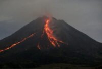 Aktivitas vulkanik Gunung Merapi kembali menunjukkan peningkatan pada Minggu pagi (2/11/2025). (wawasannews.com / fuad)