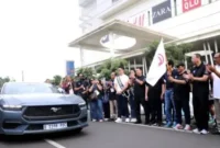 Gubernur DKI Jakarta Pramono Anung melepas peserta Teladan Metropolitan City Rally 2025 di Senayan City, Jakarta. (Istimewa/Wawasannews)