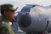 Foto: Airbus A400M tiba di Lanud Halim Perdanakusuma. (wawasannews.com /fuad)