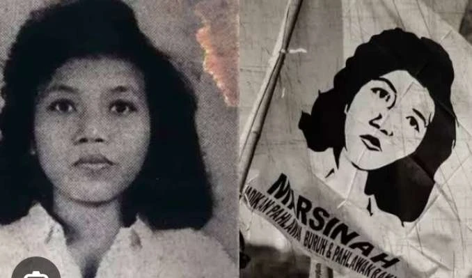 Sosok buruh perempuan, Marsinah yang dianugerahi gelar Pahlawan Nasional oleh Presiden Prabowo Subianto di Istana Negara Jakarta, Senin (10/11/2025). (wawasannews)