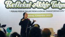Ketua DPR RI Puan Maharani mengajak media mengawal transformasi DPR melalui pemberitaan berimbang dan terverifikasi. (Istimewa/Wawasannews)