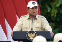 Presiden Prabowo Subianto saat memberikan pidato jelang pelepasan Kontingen SEA Games ke-33 Thailand di Istana Negara, Jakarta, Jumat (5/12/2025). (Istimewa/Wawasannews) 