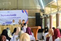 Narasumber menyampaikan materi dalam Sosialisasi Peningkatan Inklusi Keuangan bersama BRI. (Istimewa/Wawasannews)