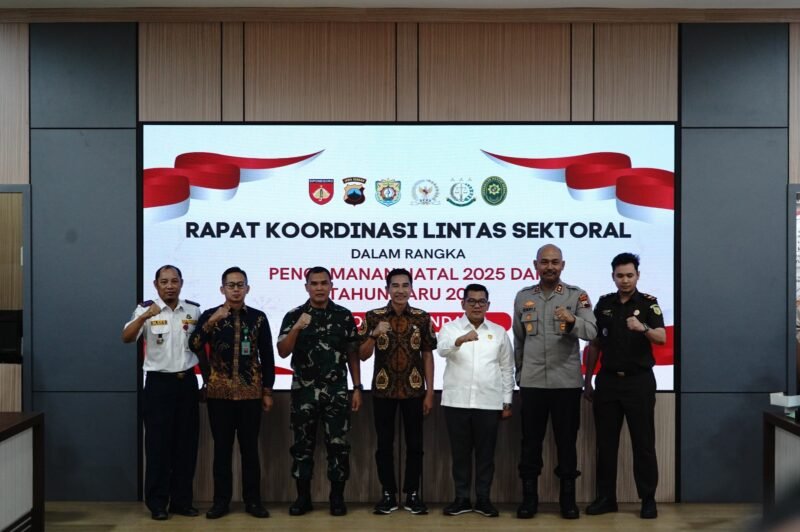 Rapat Koordinasi Lintas Sektor Dalam Rangka Pengamanan Natal 2025 dan Tahun Baru 2026 di Kabupaten Kendal. (Istimewa/Wawasannews)