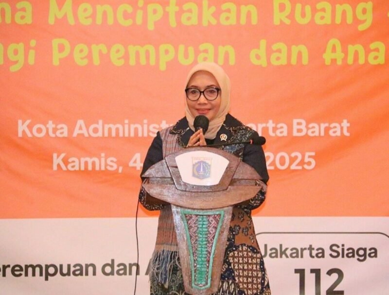 Kementerian Pemberdayaan Perempuan dan Perlindungan Anak (PPPA) menyampaikan sambutan dalam peresmian Ruang Bersama Indonesia (RBI) di Kelurahan Rawa Buaya, Jakarta Barat, Kamis (4/12/2025). (Istimewa/Wawasannews)