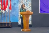 Ketua Komisi Kemitraan, Hubungan Antar Lembaga, dan Infrastruktur Organisasi Dewan Pers, Rosarita Niken Widiastuti saat menyampaikan sambutan di Gedung Dewan Pers, Jakarta, Selasa, 27 Januari 2026. (Foto: Wawasannews/EZ)