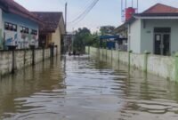 Kondisi banjir merendam permukiman warga di Kabupaten Kendal, Jawa Tengah. Luapan air menggenangi jalan dan fasilitas umum akibat hujan yang turun dengan intensitas tinggi dalam beberapa hari terakhir. (Istimewa/Wawasannews)