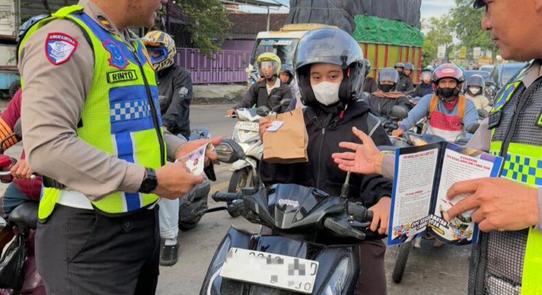 Satlantas Polres Kendal Gencarkan Edukasi di Hari Ketiga Operasi Keselamatan Candi 2026