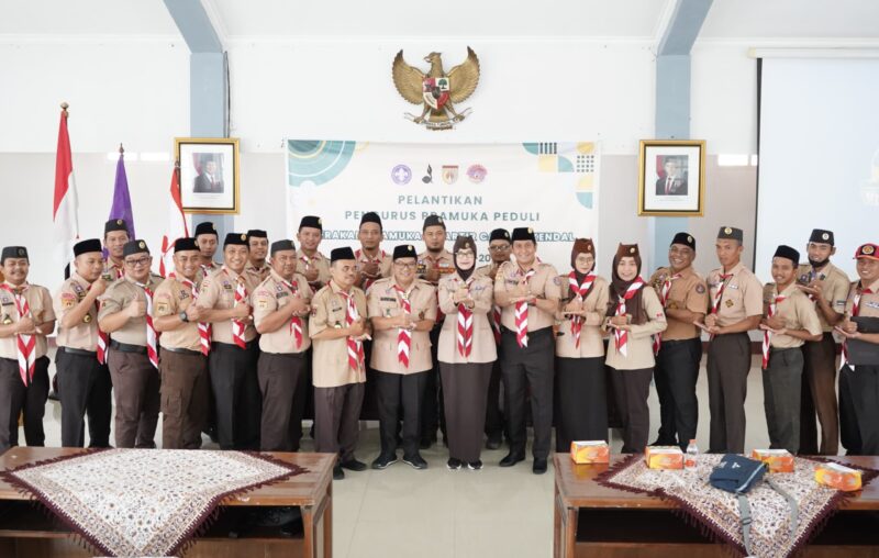 Jajaran Pengurus Pramuka Peduli Kwartir Cabang (Kwarcab) Kendal masa bakti 2024–2029. (Wawasannews)