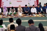 Bupati Kendal bersama jajaran Pemerintah Kabupaten Kendal mengikuti rangkaian Safari Ramadhan 1447 Hijriah di Masjid Darussalam, Desa Tunggulsari, Kecamatan Brangsong, Sabtu (21/2/2026). (Istimewa/Wawasannews)