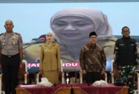 Ketua DPRD Kendal Mahfud Sodiq bersama Bupati Kendal Dyah Kartika Permanasari dan Kapolres Kendal Hendry Susanto Sianipar saat menghadiri Rapat Koordinasi Lintas Sektoral cipta kondisi Ramadan 1447 H di Pendopo Tumenggung Bahurekso, Senin (23/2/2026). Foto: Istimewa/Wawasannews