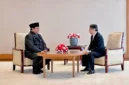Presiden Prabowo Subianto (kiri) melakukan pertemuan dengan Kaisar Jepang Naruhito di Istana Kekaisaran Jepang, Tokyo, Jepang, Senin (30/3/2026). (Istimewa/Wawasannews)
