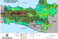 Peta potensi tanah bergerak dan/longsor di wilayah Provinsi Jawa Tengah pada bulan Maret 2026. Wawasannews/HO-Dinas ESDM Jateng