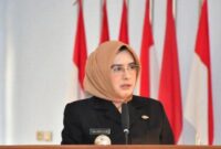 Arsip foto Bupati Pekalongan Fadia Arafiq saat menyampaikan sambutan dalam sebuah agenda resmi pemerintahan. (Istimewa/Wawasannews.com)