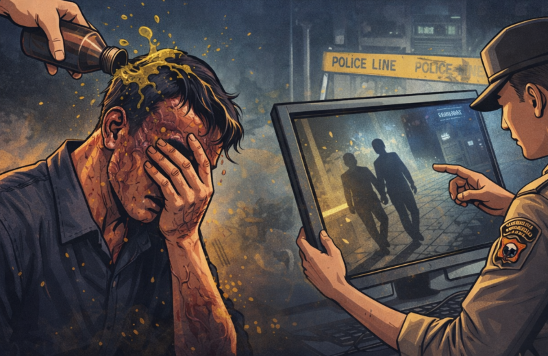 Foto Iluatrasi Polri menyelidiki kasus penyiraman air keras terhadap Wakil Koordinator Komisi untuk Orang Hilang dan Korban Tindak Kekerasan (KontraS). Wawasannews


