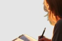 gambar orang sedang menulis , wawasannews.com