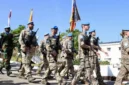 Arsip-foto Pasukan Sementara Perserikatan Bangsa-Bangsa di Lebanon (UNIFIL) menggelar parade militer di markas besarnya di Naqoura, Lebanon selatan pada 24 Oktober 2025, untuk memperingati ulang tahun ke-80 berdirinya Perserikatan Bangsa-Bangsa.  (Istimewa/Wawasannews)