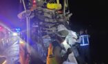 Bus Harapan Jaya Tabrak Truk di Tol Semarang–Batang KM 402 Kendal, Delapan Orang Terluka