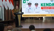 Bupati Kendal Dyah Kartika Permanasari saat menyampaikan sambutan. Foto : Wawasannews.com