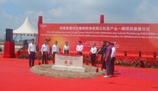 Prosesi peletakan batu pertama (groundbreaking) pembangunan pabrik PT Kuka Furniture Industry Indonesia di Kawasan Ekonomi Khusus (KEK) Kendal, Jawa Tengah, Senin (16/3/2026). Foto : Wawasannews.com