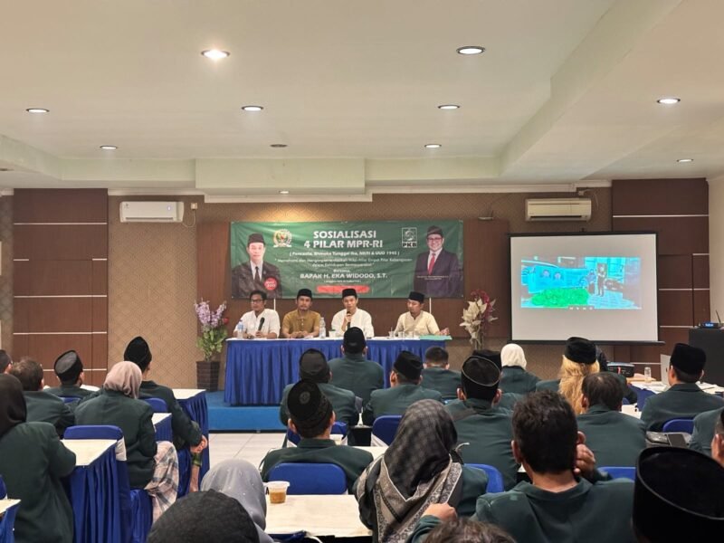 Suasana Sosialisasi 4 Pilar MPR RI oleh Eka Widodo di Hotel Grand Dian Slawi, Kabupaten Tegal, Minggu (15/3/2026). Foto: Istimewa/Wawasannews