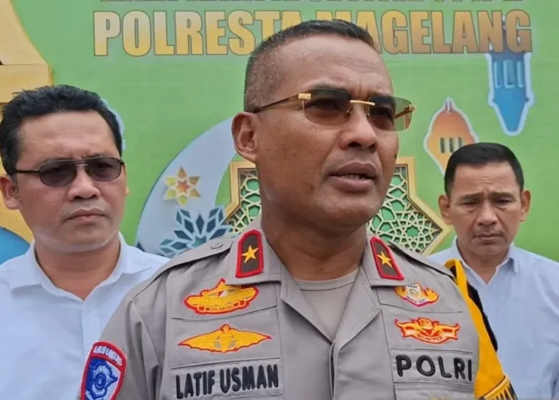 Wakapolda Jawa Tengah Brigjen Pol Lutif Usman menjawab pertanyaan wartawan di Magelang, Selasa (24/3/2026). (Istimewa/Wawasannews)