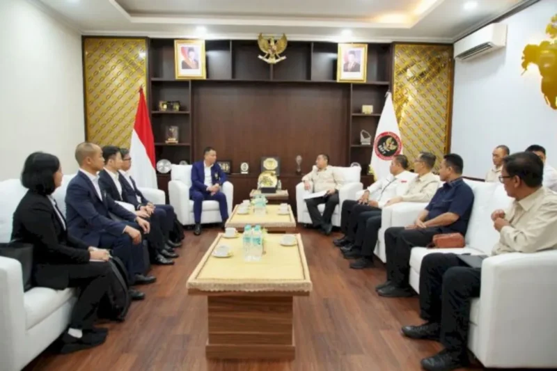 Jajaran BNPT RI dalam pertemuan dengan Kepolisian Makau (MJP) di Sentul, Jawa Barat, Rabu (1/4/2026). (Istimewa/Wawasannews)