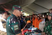 Pangkogabwilhan I Letjen TNI Kunto Arief Wibowo memantau kesiapsiagaan bencana di Provinsi Bengkulu, di Bengkulu, Jumat (17/04/2026). (Istimewa/Wawasannews)