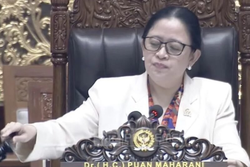 Tangkapan layar - Ketua DPR RI Puan Maharani memimpin Rapat Paripurna Ke-17 DPR RI Masa Persidangan IV Tahun 2025–2026 di kompleks parlemen, Senayan, Jakarta, Selasa (21/4/2026). (Istimewah/wawasannews.com
