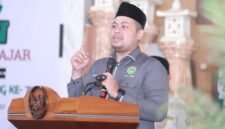 Sekum PP IPNU Agus Suherman Tanjung saat memberikan sambutan dalam sebuah kegiatan IPNU. (Foto: Istimewa)