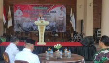 Bupati Kendal Dyah Kartika Permatasari menyampaikan sambutan dalam acara halalbihalal Paguyuban Kepala Desa Bahurekso Kabupaten Kendal yang digelar di rumah dinas bupati, Rabu (15/4/2026). Foto : Wawasannews.com
