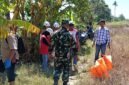 Petugas gabungan bersama warga mengevakuasi temuan kerangka manusia di area persawahan Desa Pidodo Wetan, Kecamatan Patebon, Kabupaten Kendal. Foto : Wawasannews.com