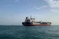 lustrasi - Kapal tanker minyak Inggris "Stena Impero" di dekat Selat Hormuz, Iran. (Istimewa/Wawasannews)