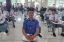 Dwianda Ferizqo Prasetia, siswa SMK PGRI 01 Sukorejo, peraih nilai sempurna 100 pada tes CAT seleksi calon Paskibraka Kabupaten Kendal tahun 2026, saat mengikuti ujian di Pendopo Tumenggung Bahurekso Kendal, Rabu (1/4/2026). Foto: Istimewa/Wawasannews