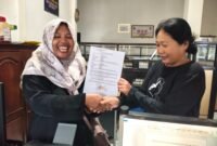 Foto dokumen penyelesaian perkara kepada pihak terkait dalam proses restorative justice kasus kecelakaan lalu lintas di Bugangin, Kendal. Foto : Wawasannews,com