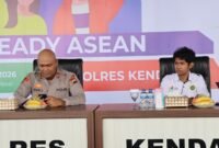 Kapolres Kendal AKBP Hendry Susanto Sianipar bersama peserta mengikuti kegiatan Pilot Project AI Ready ASEAN di Polres Kendal, Kamis (9/4/2026). Foto : Wawasannews.com