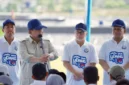 Presiden RI Prabowo Subianto (kedua kiri) didampingi Menteri Koordinator Bidang Pangan Zulkifli Hasan (kedua kanan) dan Menteri Kelautan dan Perikanan Sakti Wahyu Trenggono (kiri) saat meninjau panen raya udang di Tambak Budidaya Udang Berbasis Kawasan di Kebumen, Jawa Tengah, Sabtu (23/5/2026). (Istimewa/Wawasannews)